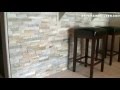 Wall Stone Installation:  Lowes Desert Quartz Ledgestone