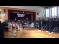 卒業式での校歌