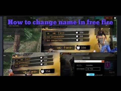 How to change stylish name in garena free fire(name change ...