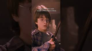 Every time Harry casts a spell in Philosopher's Stone #HarryPotter #PhilosophersStone #HarryPotter25
