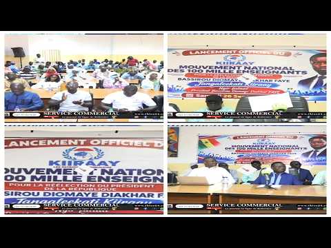 Thiès, lancement mouvement 100 000 enseignants pour réélire Diomaye, discours Serigne Guèye Diop