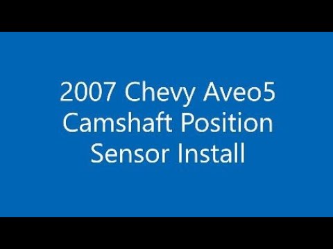 2007 Chevy Aveo Camshaft Position Sensor Install - YouTube