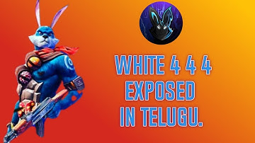 WHITE444 Hacker Exposed in Telugu!! With Unseen Proofs and Recordings 😱 Cheater 444 | Hacker 444 |
