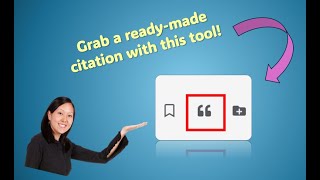 Grab a ready-made citation with this database Cite Tool!