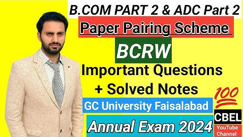 B.Com part 2 subject business communication and report writing important questions annual exam 2024