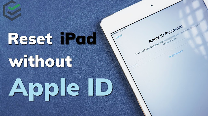 How to factory reset ipad mini without icloud password