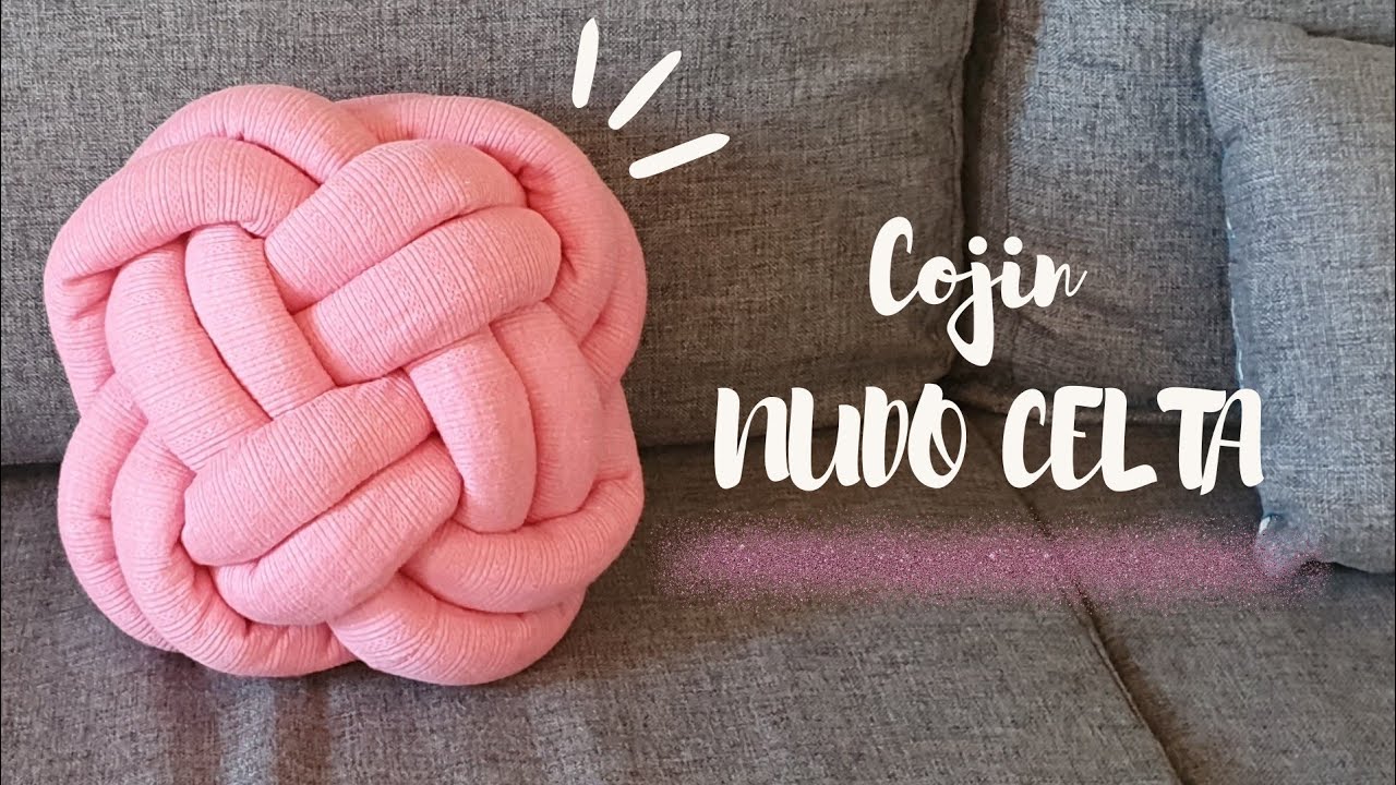 diy Cojin decorativo de nudo estilo PINTEREST, Como hacer un nudo celta  FÁCIL