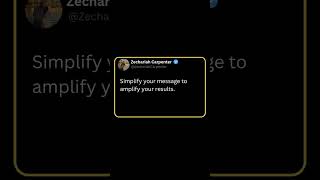 Simplify your message to amplify your results.