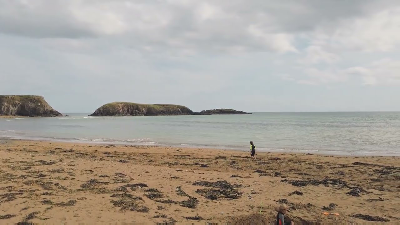 On the beach at Tramore & Annestown, Ireland