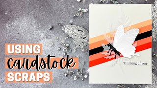Modern Spring Video Hop: Using Cardstock Scraps - Honey Bee Stamps