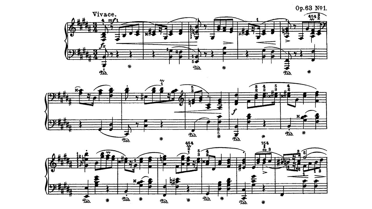 Chopin: Mazurka in B major Op. 63 No. 1 - Jan Ekier, 1987