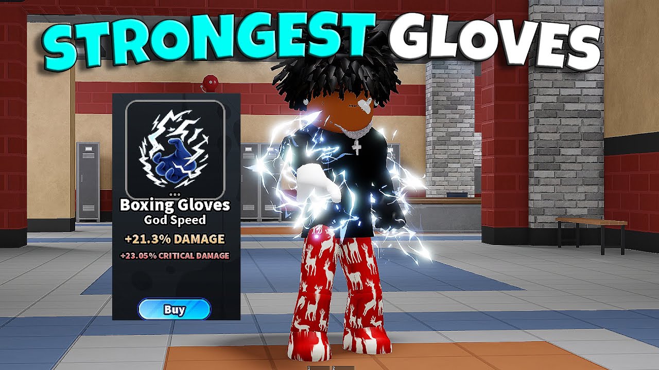I Got The NEW GLOVES In Roblox Fight in A School