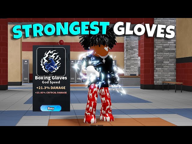 I Got The NEW GLOVES In Roblox Fight in A School