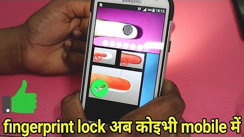 How to set Camera Fingerprint Lock in Any Android Phones!