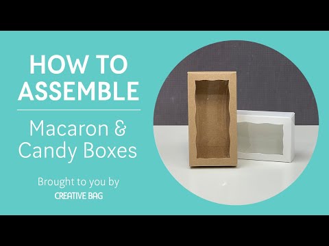 Macaron & Candy Boxes - How To Assemble