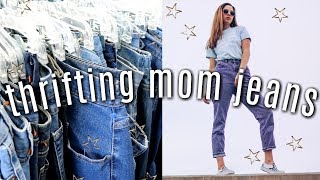How To Thrift Mom Jeans