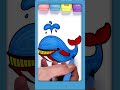 Elephant 🐘 Whale 🐋 Parrot 🦜 Coloring for Kids | Learn Animals Colors ( Marker )