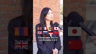 Mongolian girl speaks 8 languages