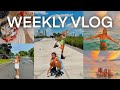 weekly vlog: Florida beach sunsets and roller skating with friends