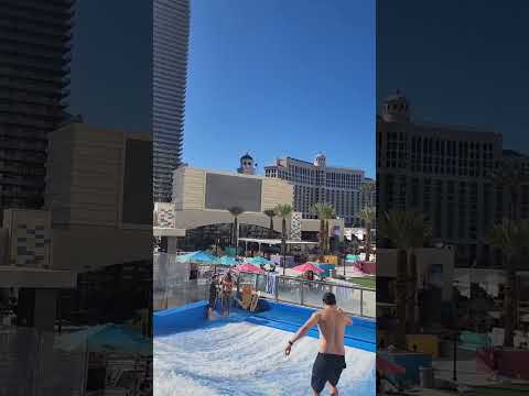 Nick Nguyen Las Vegas Strip FlowRider at Planet Hollywood Resort Casino Pool Deck