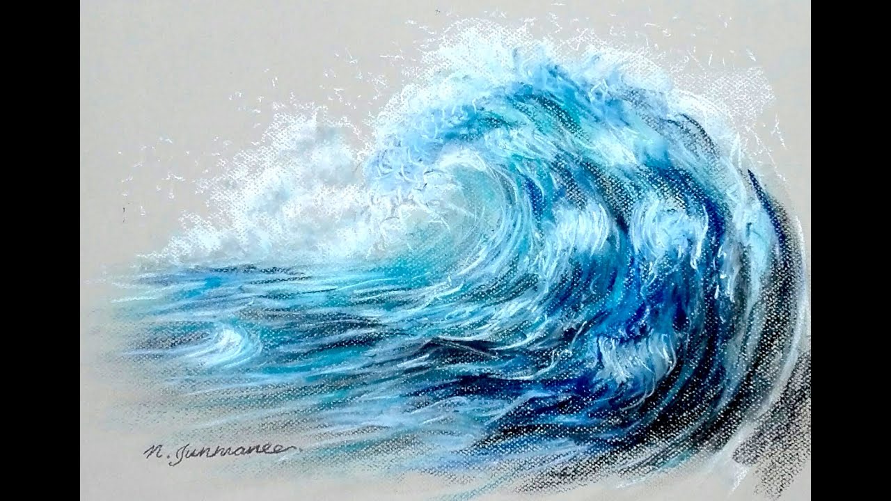 How To Draw A Tsunami Wave Step By Step - Drawing Art Ideas