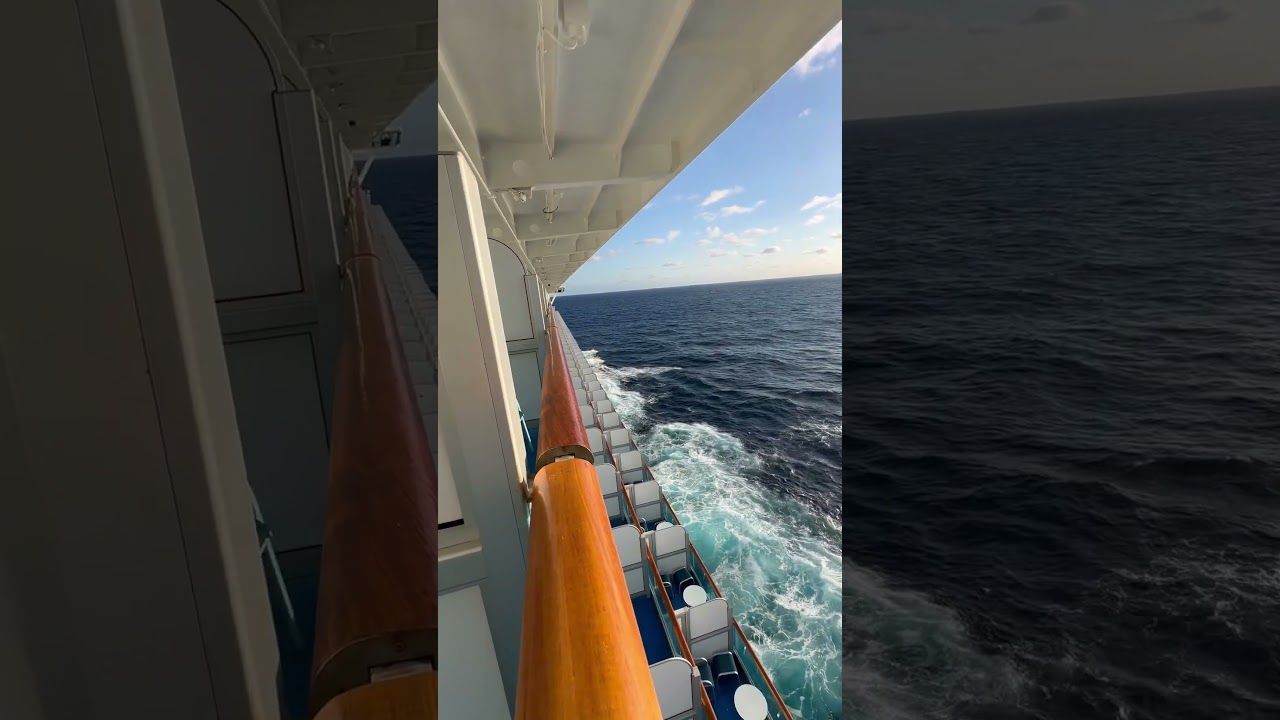 When you get a balcony room on a cruise