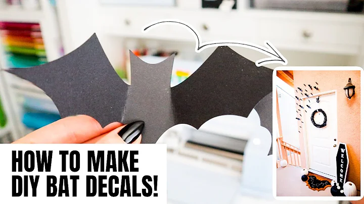 Créez des stickers muraux de chauves-souris d'Halloween avec votre Cricut | Tutoriel facile étape par étape !