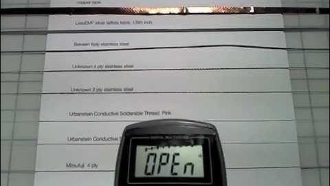 eTextiles: Conductive Thread Comparison v1 10 January 2012