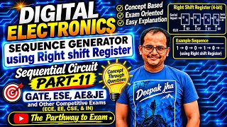 CTQ Part-11! Digital Electronics Sequential Circuits! GATE, ESE, AE & JE! ECE, EE, CSE IN