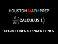 Secant Lines And Tangent Lines Calculus 1