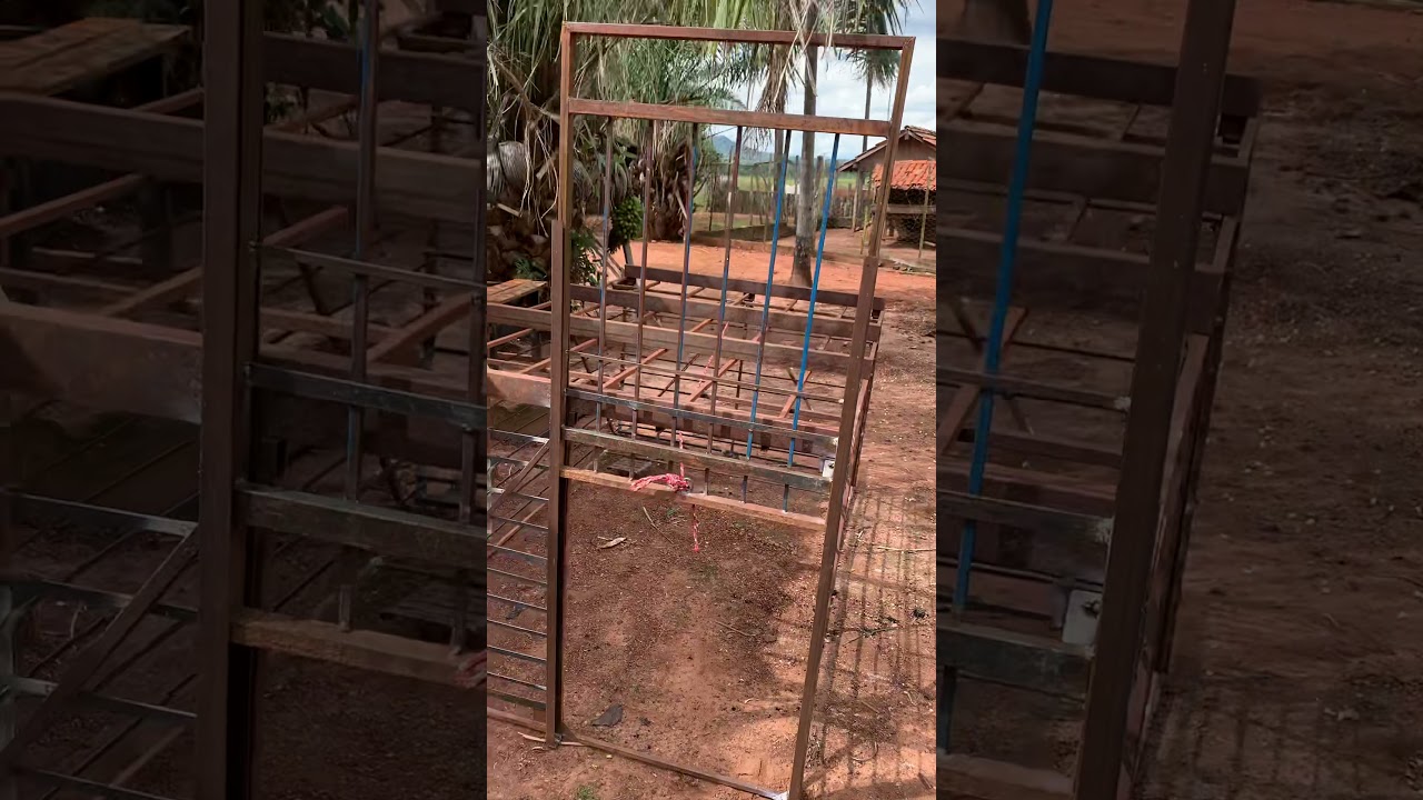 Gaiola para javali com acionador de pedal