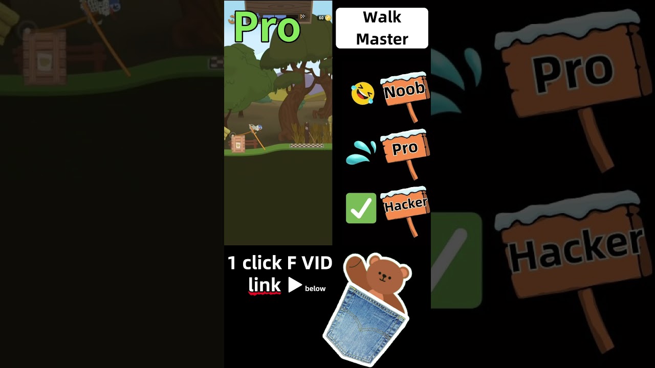 🤣NOOB vs PRO💦 vs HACKER✅ - Walk Master | 