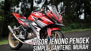 Pasang Visor Jenong Pendek Di Cbr 150R Facelift