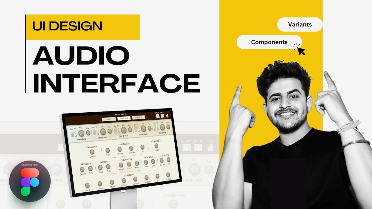 🎛️ UI Design for Audio Interface in Figma | Master Components & Variants