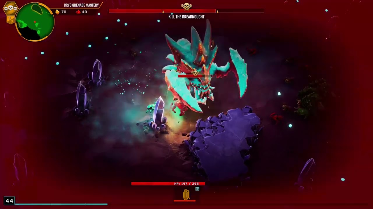 DRG Survivor cryo grenade mastery.