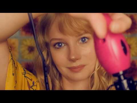Curling Your Hair / ASMR Ear to Ear Binaural Hair Play Role Play 🌞
