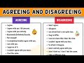 Agreeing and Disagreeing in English