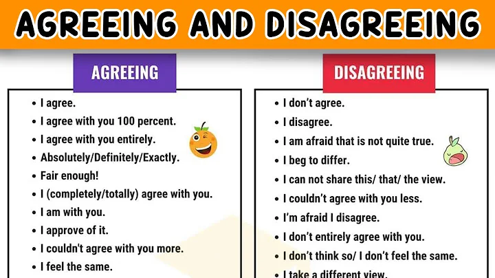 Other Ways to Say "I Agree" and "I Disagree" | How to Express AGREEMENT and DISAGREEMENT in English - DayDayNews