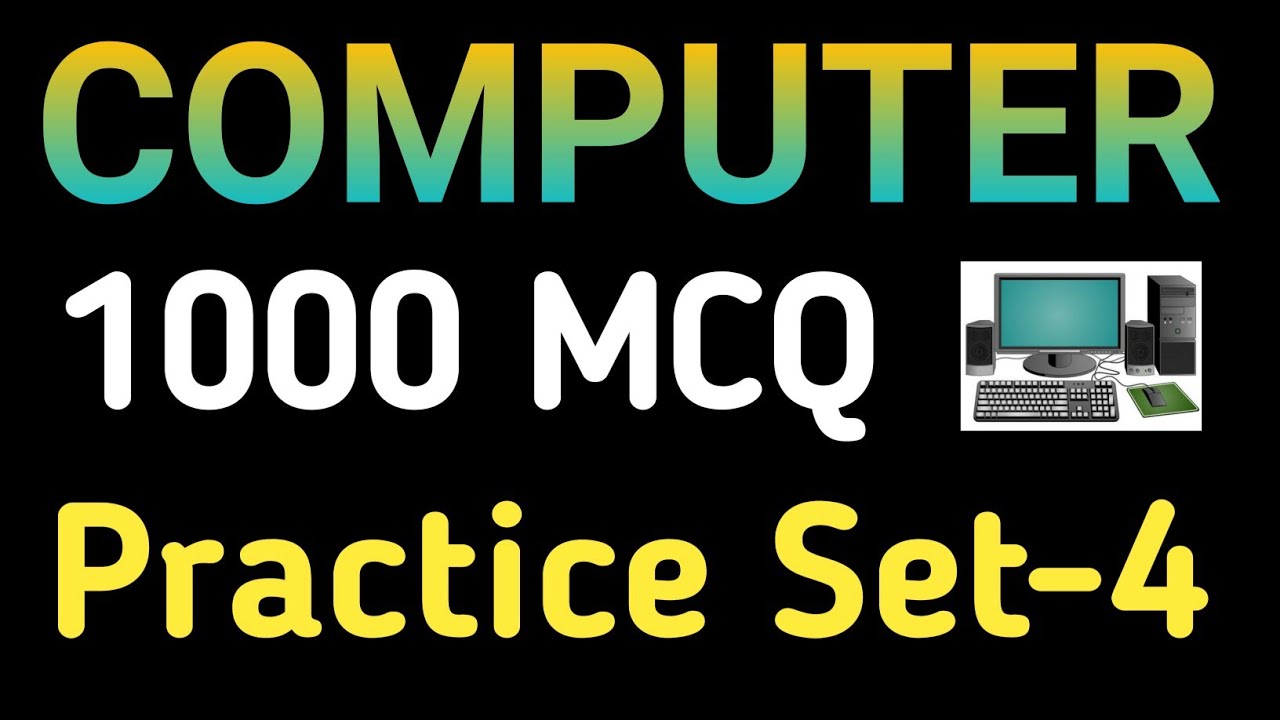Computer 1000 MCQ II Practice Set 4 II jharkhand mati education II JSSC ...