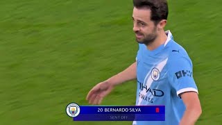 Bernardo Silva Shock Red Card Vs Real Madrid  Real Madrid Vs Manchester  Chdanions League