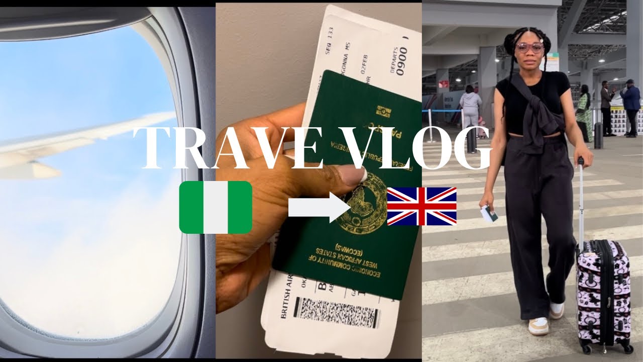 TRAVEL VLOG| NIGERIA 🇳🇬 to UK 🇬🇧 | most difficult goodbye| British Airways| arriving Newcastle