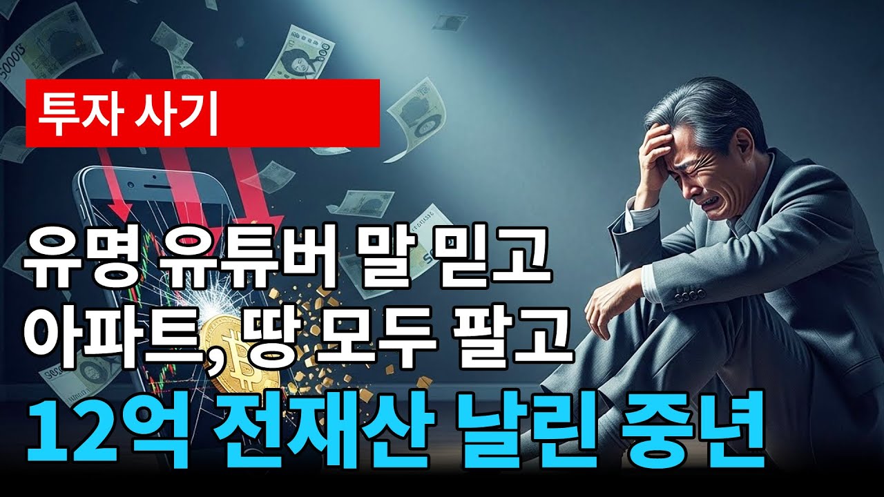 62만 유튜버 믿고 아파트 팔았습니다..12억 전재산 날린 58세 가장의 눈물 고백 (실제 사건)