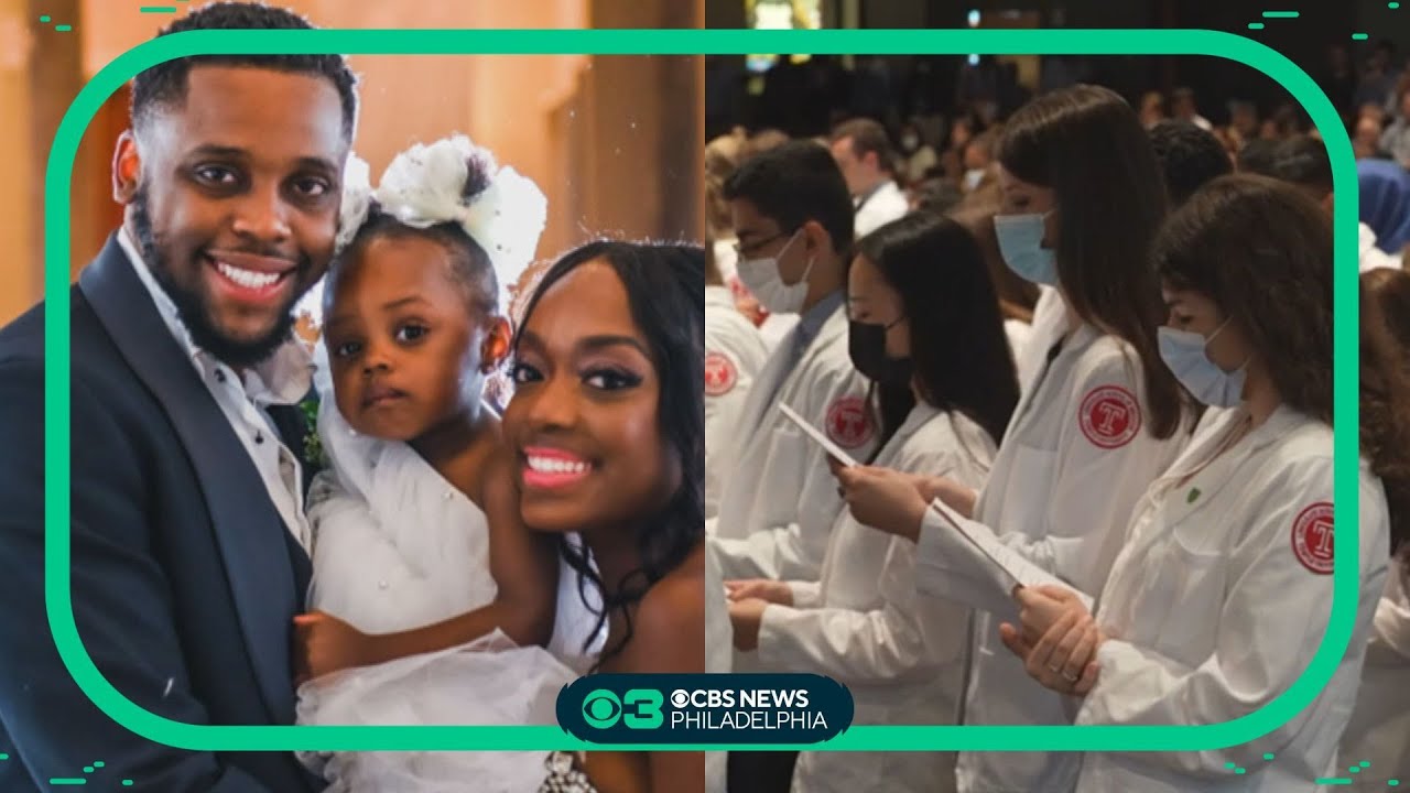 North Philly dad getting his white coat at Temple med school ceremony
