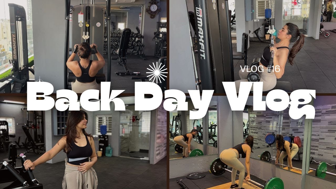 GYM VLOG #9 - Aaj back day tha — no rush, just routine 💪 | #backday # ...