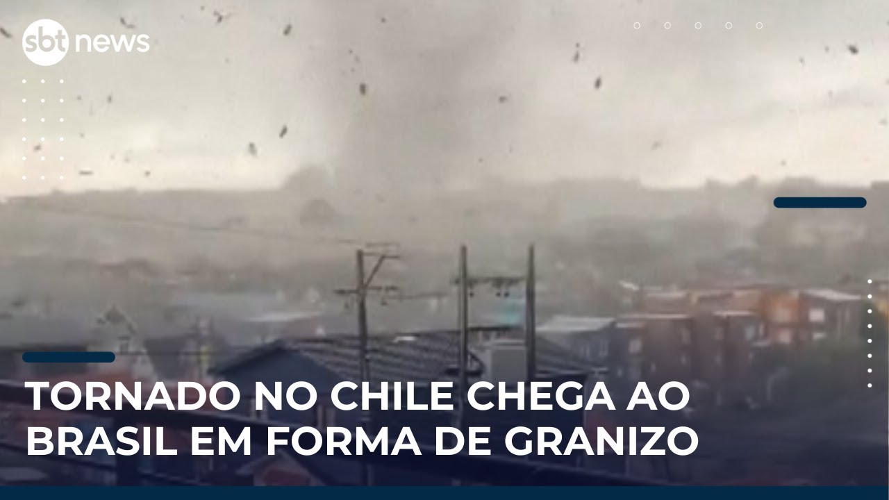 Tornado destrói cidade no Chile e frente fria avança rumo ao Brasil | #SBTManhã (26/05/25)