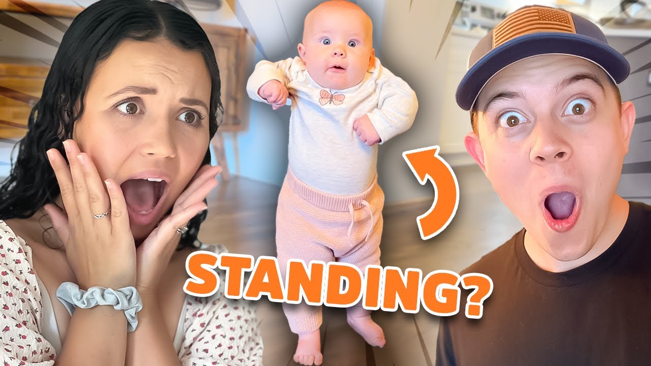 Baby First Time Standing!