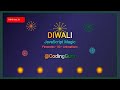 Diwali Celebration Animation in JavaScript | Fireworks, Diyas