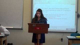Abby G School Uniform Debate 2nd Affirmative