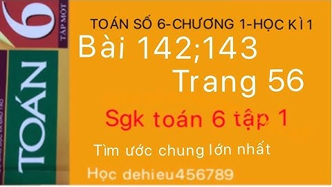 Bài tập toán 139 đến 145 lớp 6 trang 56 năm 2024