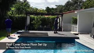 Pool Cover Dance Floor Rental - Put A Dance Floor Over Your Pool